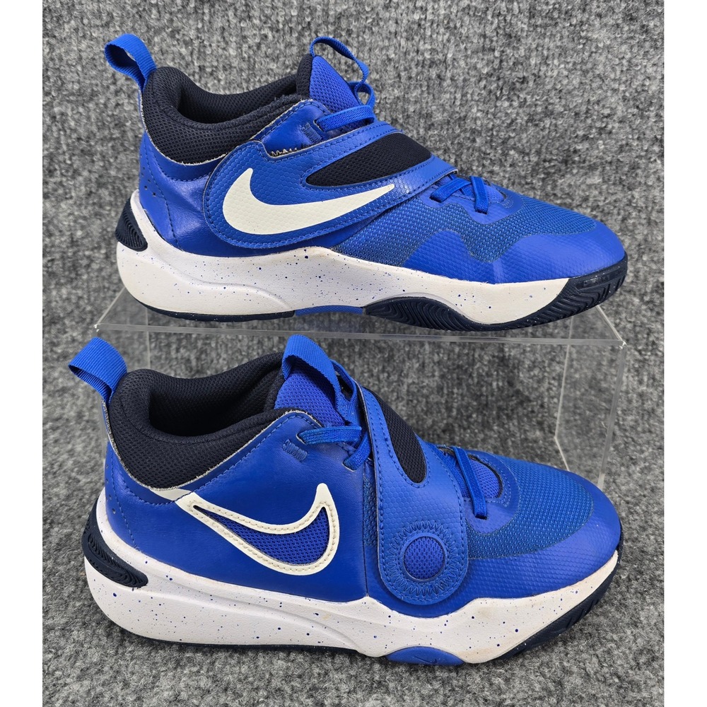 Nike Team Hustle D 11 Basketball Shoes Boys 5Y Blue DV8996-400 School Sports - Picture 2 of 8